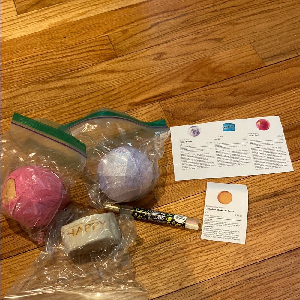 LUSH Cosmetics Subscription Box Items